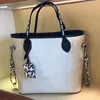 Moda Shopper Tote Bag Mujer Bolso Monedero Letra en relieve Cuero genuino Leopardo Impreso Bolsos de hombro Mango trenzado Desmontable 011