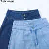 جينز المرأة المألوف مع ارتفاع الخصر جينز امرأة أمي المرأة واسعة الساق الدينيم الجينز للنساء جان فام زائد الحجم الأسود 210519