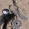 Men Keychains Black Fashion Natural Opal Stone Dreamcatcher Car Bag Handbag Keyring for Women Jewelry Keychain3362521