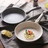 Nonstick Fryign Pan Använd för gas- och incuction spis kockvaror Säker beröring med värmebeständigt handtag Köksverktyg 210423