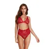 Sexy Bra Sexy Underwear Perspectiva Perspectiva Conjunto Bordado Malha Vermelho Exotique Noiva Moneymoon Mulheres Sexy Lingerie para Lace Tecido 211208