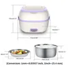 1.2L Electric Heated Lunch Box Multifunctional Rice Cooker Portable Food Steamer Container Heat Preservation Bento 210423