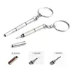 Mini 3 i 1 KeyChain Screwdriver Mobile Gelglas solglasögon Titta på reparationssatsverktyg Dh8699