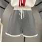 Women's Trainingspakken 2021 Lente Knitwear Koreaanse versie van licht Volwassen Wind Leeftijd Reduction Cardigan Sweater Hoge Taille Shorts Plaid