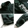 Kadınlar Kış Sıcak Artı Boyutu Kalınlaşma Zip-up Rahat Ceket Kore Tarzı Baskılı Tüm Maç Ceket Streetwear Her iki Taraf Parka 210619