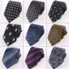 Mens Tie Mode Jacquard 7cm Ties voor Mannen Engeland Gestreepte Luxe Stropdas Formele Zakenman Trouwjurk Shirt Accessoires