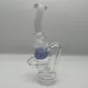 7.5Inch Colorful Ball Glass Bong Accessories Recycler Dab Rig Smoking Pipe Accessory Hookahs Accessory Global delivery