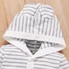 Baby Striped Hooded Jumpsuits 210528