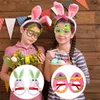 Occhiali da sole per feste di Pasqua Divertenti novità Fancy Bunny Rabbit Egg Photo Puntelli Taglia unica per bambini e adulti