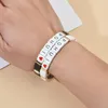 Bracelets Charm Braclets Золото Серебряный Цвет Металлический Эмаль RU Русский Похуй Браслет России Украина Белоруссия Мода Ювелирные Изделия