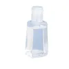 30ml 60ml Tampa Flip Clear Garrafas Vazias para Desinfetante para as Mãos Recipiente de Plástico Recarregável Embalagem Transparente