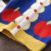 Melario kids knitwear pakken meisjes baby cartoon prinses truien jassen ruche schattige jurk 2 stks outfits gebreide kleding sets 211224