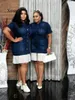 Etnische kleding mode mini geplooid jurk jeans afrikaanse voor vrouwen 2021 zomer sexy korte mouw plus size denim potlood jurken kleding