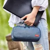 Creative Canvas Solid Color Large Capacity Pencil Bag Cosmetic Storage Home Office & School Student Case Bags Cases