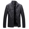 Hot quality Autumn And Winter men leather jacket warm plus velvet leisure men jacket Windproof PU leather Jacket 115wy X0710