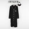 Autumn Womens Robes Sleepwear Cotton Long Nightgown Letter Embroidery Knitted Solid Dressing Gown Bathrobe Batas De Dormir Mujer 210924