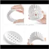Accessories Bath Home & Garden Drop Delivery 2021 Sile Non-Slip Holder Dish Bathroom Shower Storage Plate Stand Hollow Openwork Soap Dishes S