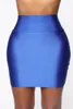 Saias Verão Feminino Fancy Sexy Mini Bodycon Cintura Alta Elástica Slim Envolto Roupa de Clube Casual Lápis Camisas Curtas