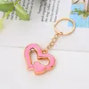 Creative Hollow Heart Sleutelhanger voor Dames Mode Gold Double Love Bag Hanger Sleutelhangers Sleutelhanger Paar Valentijnsdag Key Chain Gift