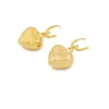Style simple coeur femmes pendentif boucles d'oreilles ensemble de bijoux or jaune 18 carats rempli lisse cadeau romantique