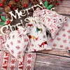 Weihnachtsdekorationen 24 stück Jute Taschen Geschenk Kordelzug Beutel Baumwolle Leinengeschenke Verpackung Für Schmuck Candy Storage Sack Sacklap Bag