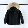 Ner kappa spädbarn vinter barn jacka pojke flicka baby ytterkläder varm greatcoat jackor huva sportkläder utomhus klassiker wrap 6 färger valfritt storlek 110-150 designer