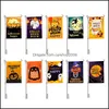 Banner Festive Supplies Home & Gardenfunny Double-Sided 3D Printed Garden Flag Halloween Party Flags Hanging House Decoration Hwf8313 Drop D