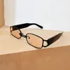 Ins Populaire Mode Kleine Rechthoek Vrouwen Luxe Zonnebril Merk Designer Vintage Punk Mannen Zonnebril Shades UV4009472647