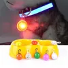 Dog Collars & Leashes Pet Night Safety LED Cat Collar Leads Lights Glowing Pendant Necklace Pets Luminous Bright