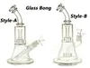 Glass Hosah Bongs rör Rig 10inch Bägare Perk med Glass Bowl GB006B