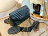 2021 Luxurys Designer Kvinnor Casual Fashion Wallets Dam Läder Letter Zipper Messenger Shoulder Bag Hasp Kedjor Koppling Väskor Handväskor Totes BackaPcks Cross Body