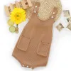 Baby meisjes bodysuits gebreide jongens knitwear zak voor kleding lente herfst peuter outfit 210429