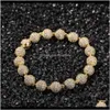 Link, kettingdruppel levering 2021 Mens Gold Link armbanden Hip Hop sieraden Ronde Bead Vintage Bracelet RRTTK