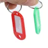 50pcs / lot multicolor keychain Nyckel-ID-märke Taggar Hotellnummer Klassificeringskort Key Rings Nyckelring