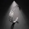 Skyrim старинные из нержавеющей стали кельтский узел узел браслеты вырезать золотые цвета регулируемые мужчины женщины пара манжеты браслеты ювелирных изделий подарок Q0719