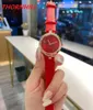 Casual Small Dial Face Womens Horloges 26mm Zwart Bruin Rood Lederen Band Horloge Beroemde Hoge Kwaliteit Dames Jurk Hour