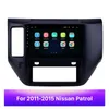 Автомобильный DVD Radio GPS HD TouchScreen WiFi Мультимедийный плеер на 2011-2015 Nissan Patrol 9 "2din Android