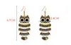 Cartoon vogel OWL -oorbellen oude bronzen email Anamel Animal Hook Kroonluchter kroonluchter oorbellen oorring voor vrouwen mode sieraden wil en zandig