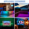 ストリップLEDストリップリボンRGBランプの色変更バックライト5M 10M 15M 20Mテレビ背景照明祭パーティールーム装飾US EUイギリス