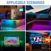 Tiras LED tira fita RGB lâmpada de lâmpada mudando backlight 5m 10m 15m 20m tv fundo iluminação festival festival quarto decoração dos EUA UE