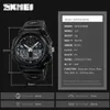 SKMEI Men Sports Quartz Watches Fashion Outdoor Man Clock Watch 2 Time Waterproof Digital Men Top Wristwatch reloj hombre 1270 X0524