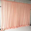 1 Stück 3 m H x 3 m B Hochzeitsständer-Hintergrundstoff-Chiffon-Gartenvorhänge für Hochzeitszeremonie-Partyvorhänge293f