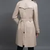 Мужские траншевые пальто с длинным стилем