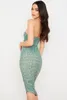 Casual Dresses High Quality Strapless Bodycon Dress Women Party 2021 Midi House of CB Mesh Celebrity Evening Club