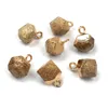 Collier avec pendentif rond à facettes, pierres précieuses semi-précieuses, pour la fabrication de bijoux, fournitures artisanales faites à la main, 5 pièces