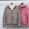 Plue Taille 4XL Duck Down Jacket Femmes Ultra Light Feather Plus Manteau de coupe-vent pour femmes 211018