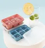Baking Cakes Cream Moulds With Lids Tools 6 Lattice Ice Cube Tray Food Grade Silicone Candy Cake Mold Kitchen Accessories DB924