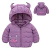 Autunno Ragazzi Piumini Capispalla con cappuccio Bambini Cartoon Warm Fashion Baby Kids Coat Abbigliamento Ragazze 211204