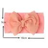 Accessoires pour cheveux, turban pour bébé, bandeaux en nylon pour nouveau-né, bandeau à nœud élastique doux, M3584