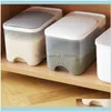 Bottles Jars Housekeeping Organization Home & Gardenrice Bucket Grain Box Storage Container With Lid Moisture-Proof Clear Kitchen Organizer
